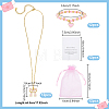12Pcs Alloy Enamel Bowknot Pendant Necklaces & CCB Plastic Beads with Heart Charms Bracelets SJEW-ME00004-2