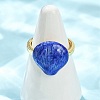 Brass Enamel Adjustable Cuff Rings for Women RJEW-G357-01N-2
