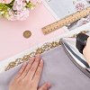 1Pc Crystal Rhinestone Flower Polyester Belts for Wedding Dress AJEW-FG0005-77G-3