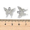 Animal Theme UV Plating Alloy Crystal Rhinestone Pendants ALRI-T012-07M-P-3