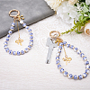 2Pcs Zinc Alloy Ceramic Beads Mobile Straps AJEW-ME0002-83A-4