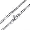 Tarnish Resistant 304 Stainless Steel Curb Chain Necklaces NJEW-P147-04P-3