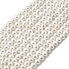 Electroplated Shell Pearl Beads Strands BSHE-K017-6mm-1