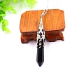 Natural Black Agate Pendant Necklaces PW-WG51950-08-1