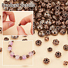   300Pcs 6 Styles Tibetan Style Alloy Spacer Beads TIBEB-PH0005-04-4