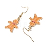 Christmas Theme Alloy Enamel Dangle Earrings EJEW-JE05830-02-4