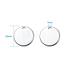 100pcs 304 Stainless Steel Stamping Blank Tag Pendants for Bracelet Earring Pendant Charms STAS-TA0001-01-18