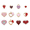 Kissitty Alloy Enamel Pendants PALLOY-KS0002-04-2