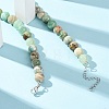 10MM Natural Green Line Jasper Round Beaded Necklaces GG-CBAA808-02P-C-2