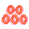 Opaque Spray Painted Acrylic Linking Rings OACR-R249-03C-3