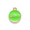 Alloy Enamel Pendants ENAM-S124-01B-06K-3