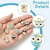 20Pcs 4 Colors Alloy Enamel Pendants FIND-YW0005-33-3
