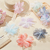 10Pcs 10 Colors Organza Flower Ornament Accessories DIY-FG0006-45-5