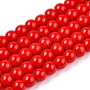 Opaque Solid Color Glass Beads Strands LS-GLAA-T032-P10mm-04-1