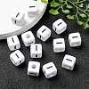 Letter Acrylic European Large Hole Beads X-OPDL-R050-10mm-I-7