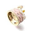 Zinc Alloy Enamel Charms FIND-U029-01G-10-2
