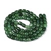 Baking Paint Crackle Glass Beads Strands DGLA-N019-01B-14-2