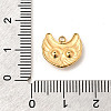 304 Stainless Steel Rhinestone Pendants STAS-P431-07G-3