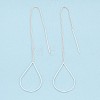 Brass Stud Earring Findings KK-S345-066S-1