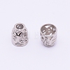 Hollow Zinc Alloy End Caps PALLOY-WH0072-43P-1