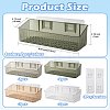 Rectangle Acrylic Wall Mounted Holders for Bathroom AJEW-FZC0003-02B-3