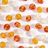 48Pcs 6 Styles Resin Imitation Amber Beads RESI-CA0001-36-5