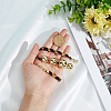 Alloy Graduated Beaded Pendant Polyester Collar Necklaces for Women NJEW-SP0001-17C-3