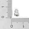 Brass Pave Clear Cubic Zirconia Beads KK-F875-14P-3