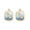 Alloy Rhinestone Pendants PALLOY-P311-02G-1