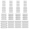 120Pcs 4 Styles Alloy Crystal Rhinestone Spacer Bars FIND-ME0004-07S-1