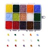 375G 15 Colors 12/0 Grade A Round Glass Seed Beads SEED-JP0011-03-2mm-1