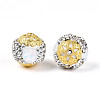 Handmade Polymer Clay Rhinestone Indonesia Beads CLAY-N015-04-2
