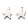 201 Stainless Steel Charms STAS-C017-06P-1