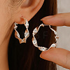 Brass Hoop Earrings WG72D12-02-1
