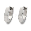 304 Stainless Steel Polishing Effect Hoop Earrings EJEW-M001-35P-4