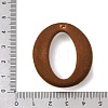 Flocking Opaque Resin Pendants RESI-K033-08B-3