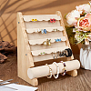 Detachable Wooden Jewelry Tower Display Stands for Earrings Bracelets Watches ODIS-WH0043-265-4