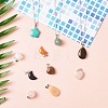 Fashewelry Natural/Synthetic Gemstone Pendants G-FW0001-01-5