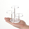 1 Set 5-Tier Round Acrylic Jewelry Riser Stands ODIS-CN0001-06-3