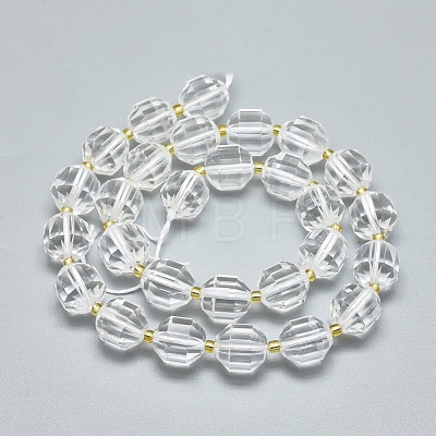 Grade A Natural Quartz Crystal Beads Strands G-K303-A11-12mm-1