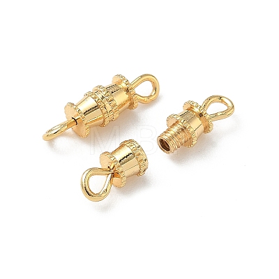 Brass Screw Clasps KK-Z136-44A-G-1