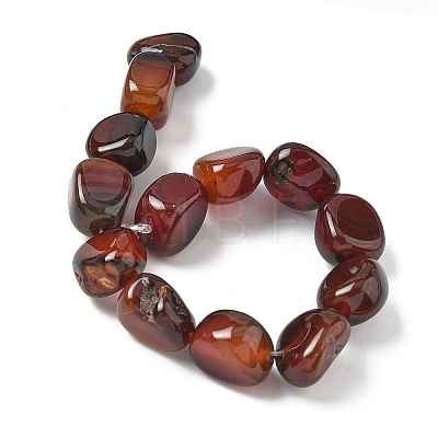Natural Red Agate Beads Strands G-H295-D01-14-1