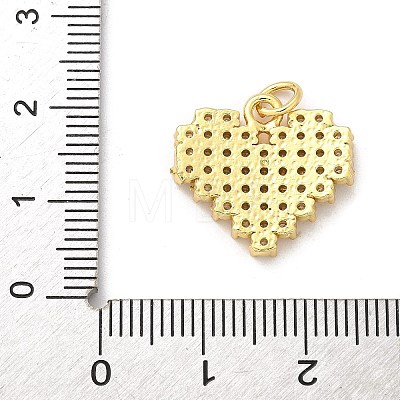 Brass Micro Pave Cubic Zirconia Pendants KK-S511-29G-01-1