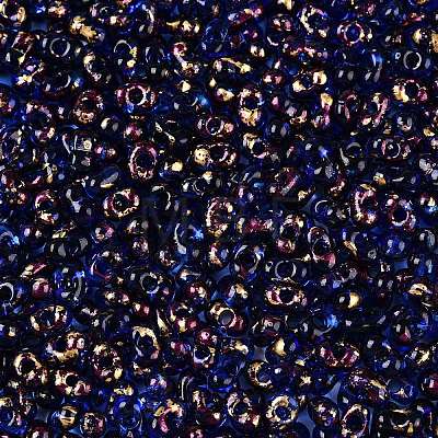 Picasso Spray Painted Glass Seed Beads SEED-T006-04-9-1