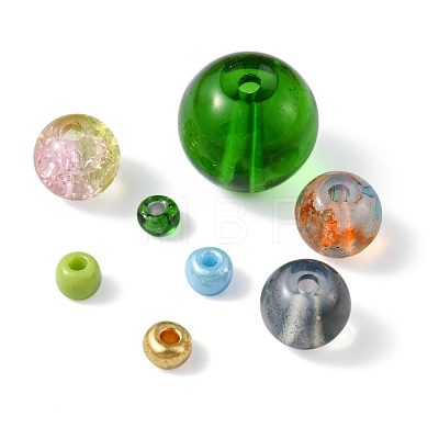 DIY Glass Beads Jewelry Making Finding Kit DIY-FS0004-31-1