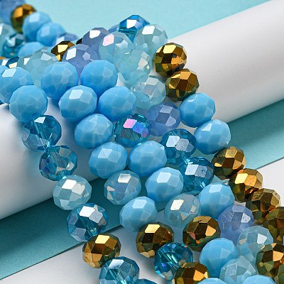 Glass Beads Strands EGLA-A034-M10mm-15-1