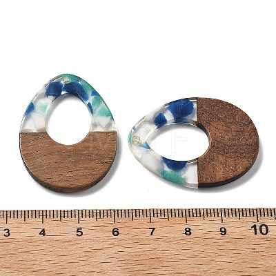 Resin and Walnut Pendants FIND-R051-10B-1