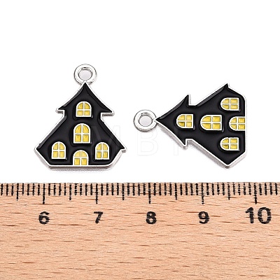 Halloween Theme Alloy Enamel Pendants ENAM-T020-08M-1