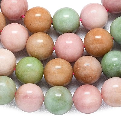 Natural Malaysia Jade Beads Strands G-B165-C06-14mm-1