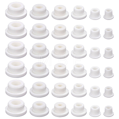 36Pcs 6 Styles Silicone Plugs AJEW-OC0016-24-1